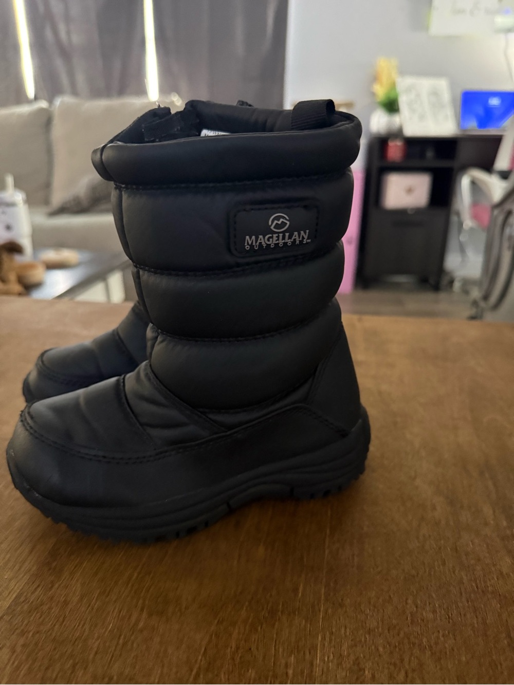 Magellan Outdoors Kids Black Insulated Winter Boots